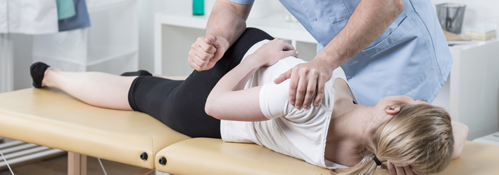 Chiropractic Southeast FL Woman Being Adjusted