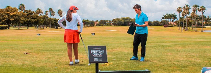 Chiropractor Southeast FL Tonya Carswell With Golfer Chiropractor Southeast FL Tonya Carswell With Golfer