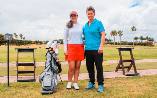 Chiropractor Southeast FL Tonya Carswell With Golfer